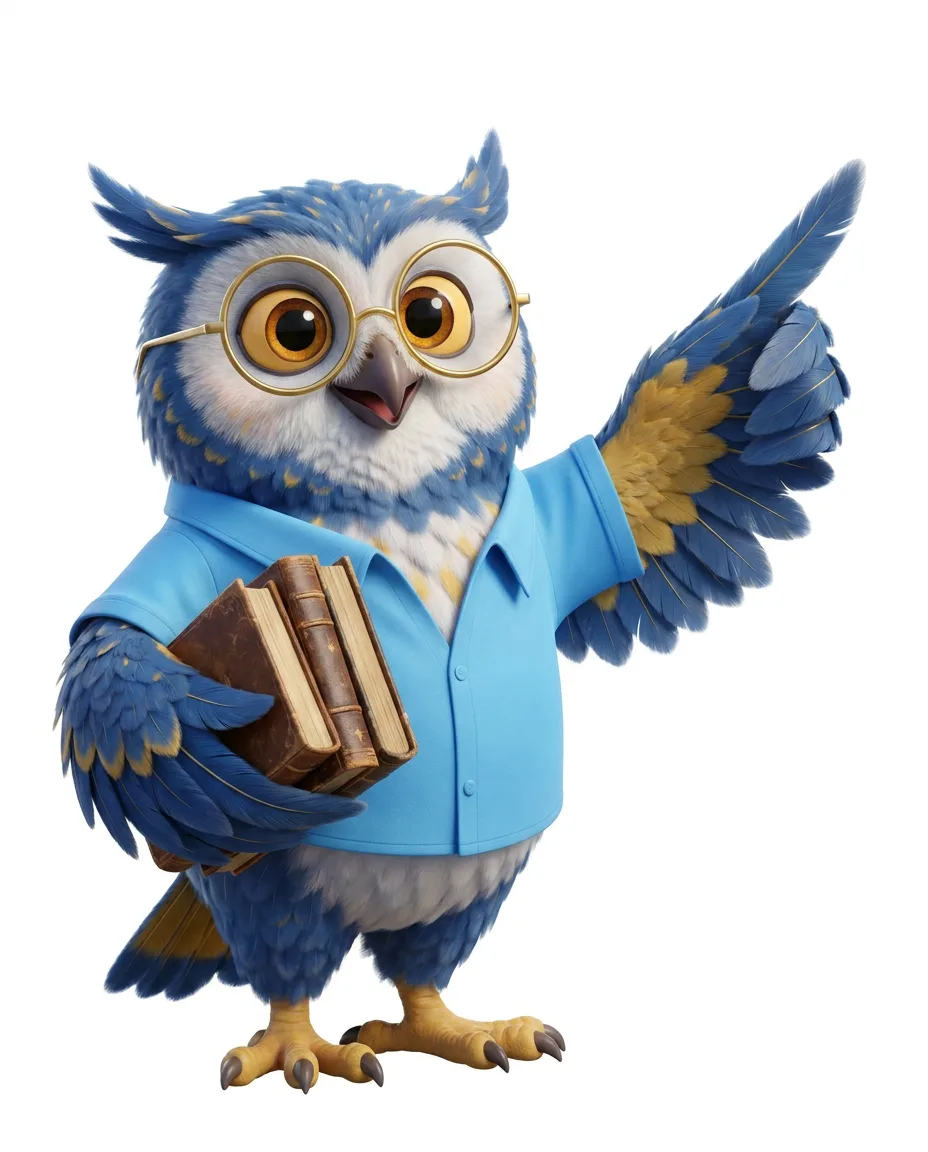 Mascote Sabervivo, pose 1